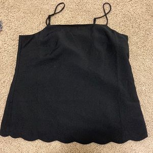 J. Crew scallop tank top